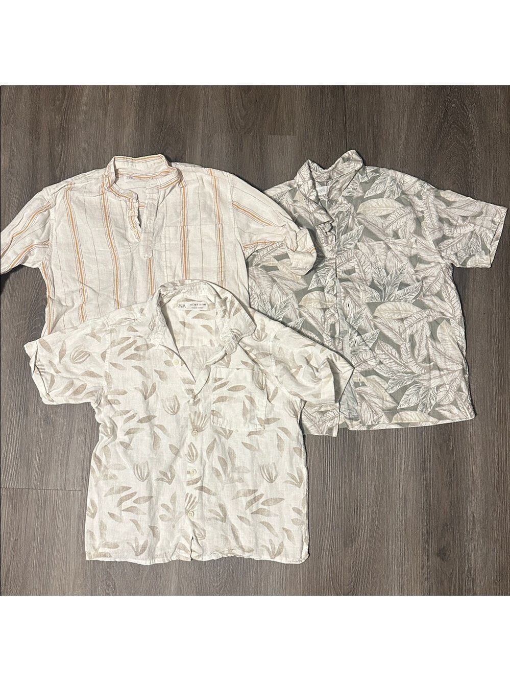 ZARA Boys Set of Three Short Sleeve Shirts size 7